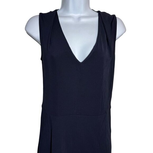 Tory Burch Dress Navy Blue size XS v-neck sleeveless jersey drres - Picture 3 of 9